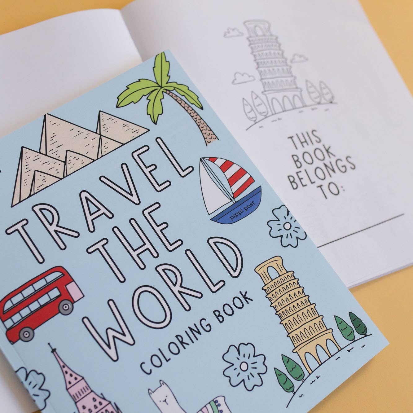Pippi Post - Travel the World Coloring Book