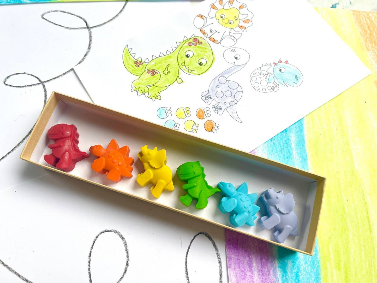 KagesKrayons - Dinosaur Crayons Gift Box V2