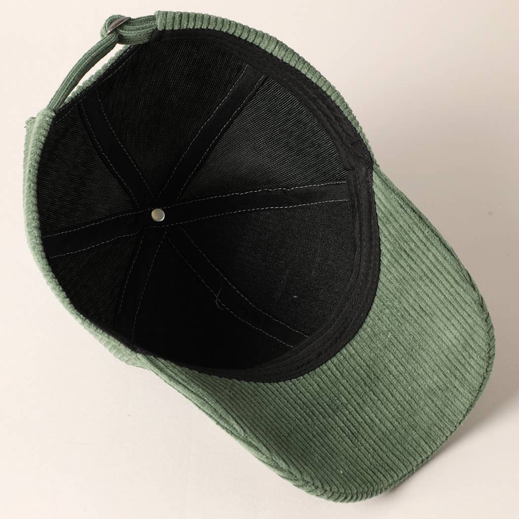 Fashion City - Howdy Darlin' Embroidery Patch Corduroy Cap