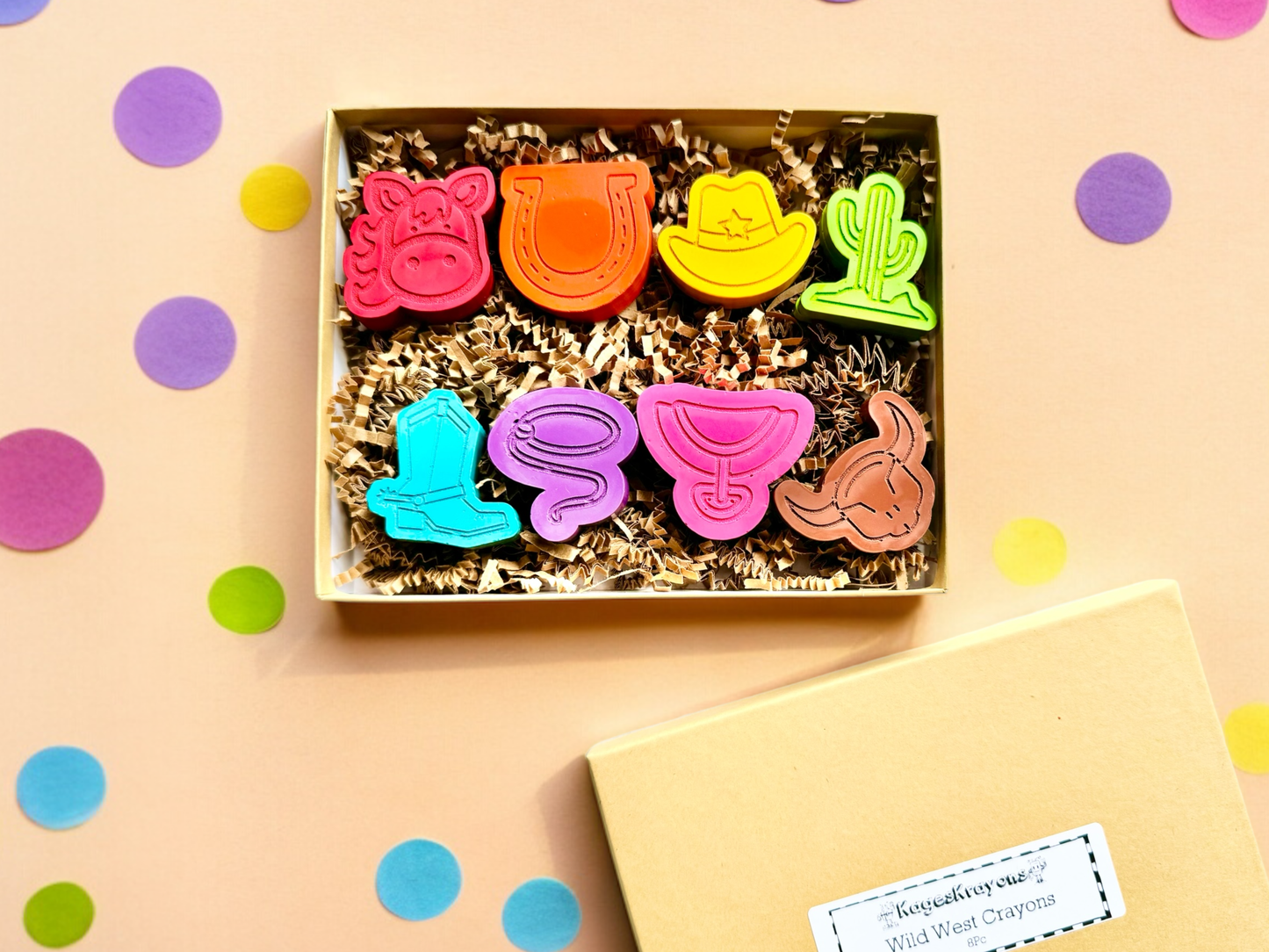 KagesKrayons - Deluxe Wild West Cowboy Crayons Gift Set