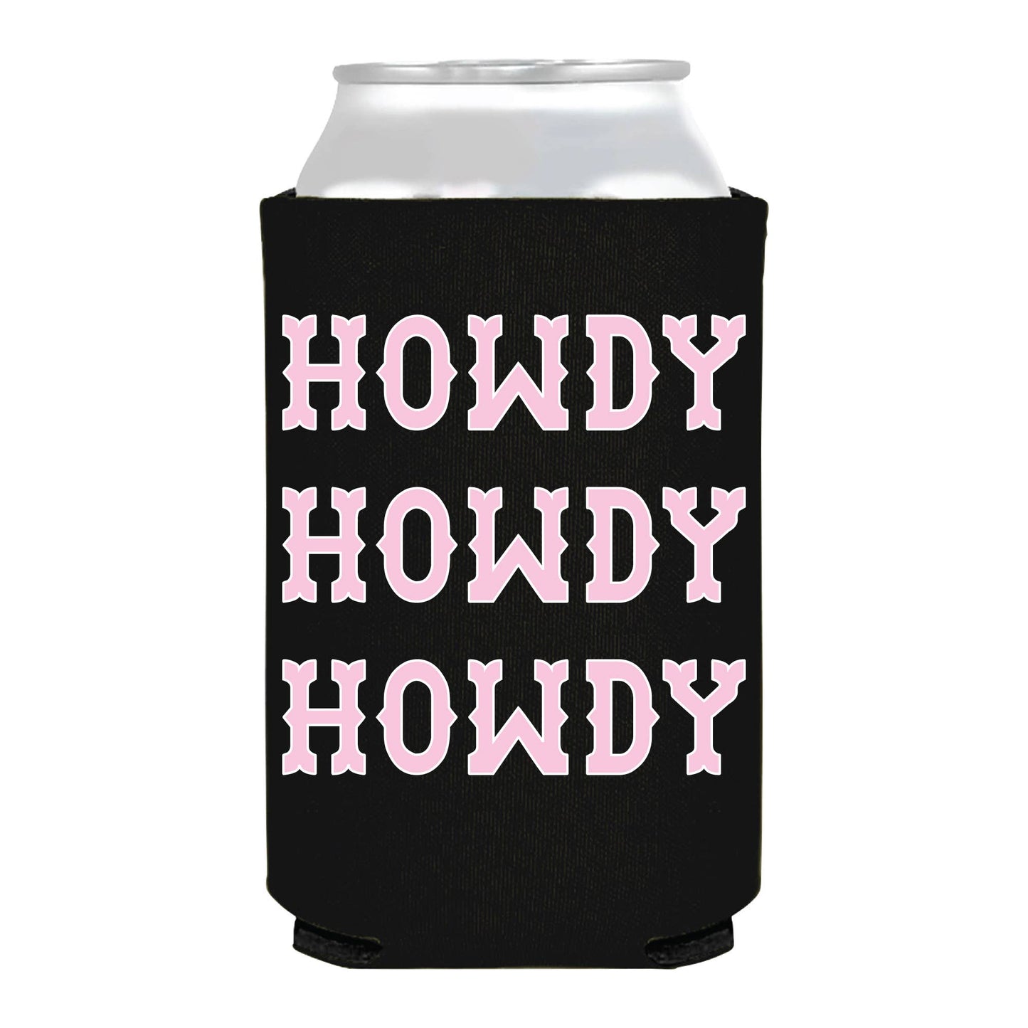Sip Hip Hooray - Howdy Repeating Pink Black Can Cooler - Rodeo