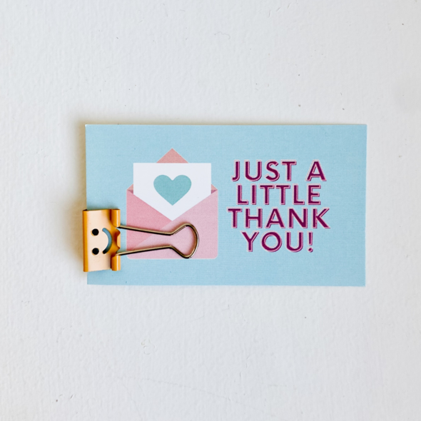 Tiny Gift Society - Thank You Binder Clip