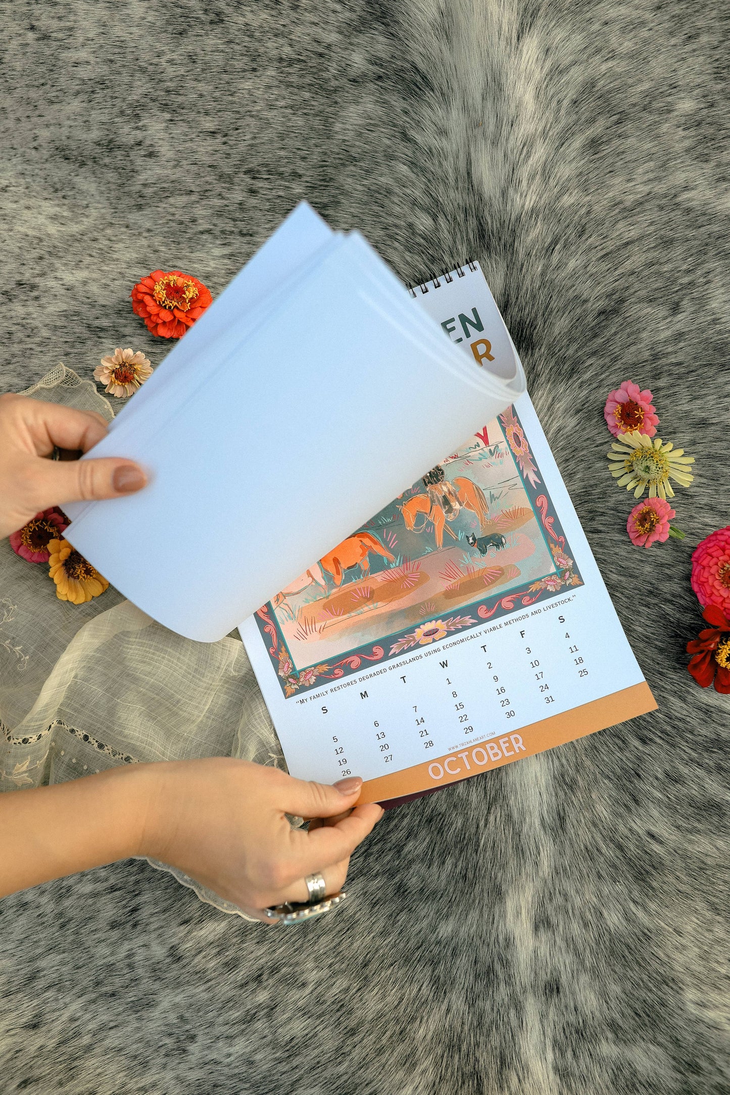 Tirzah Lane Art - Ranching Women: Women in Ranching and Tirzah Lane Art 2025 Western Cowgirl Wall Art Calendar