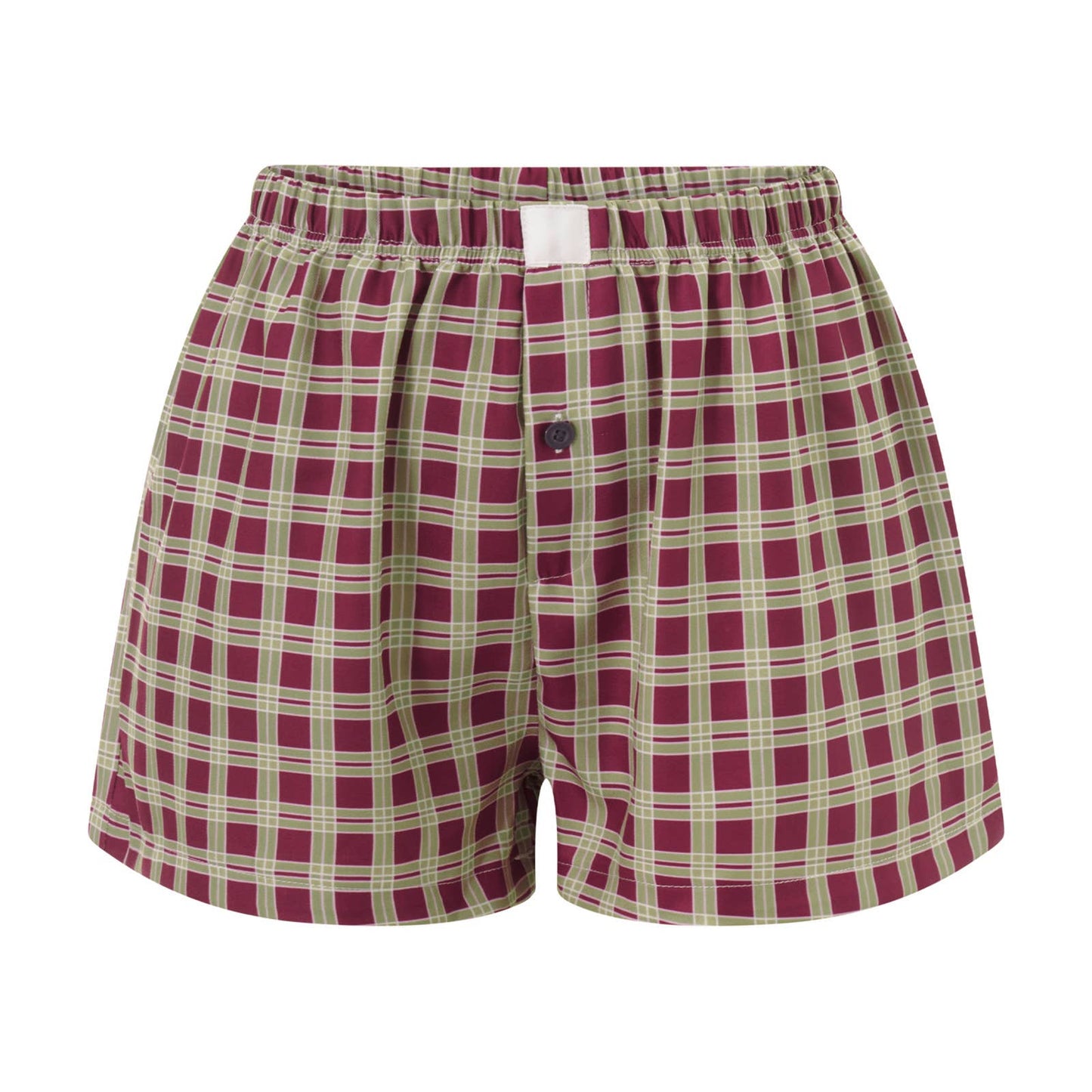 Rosa Clothing - Gingham Pull-On Boxer Shorts