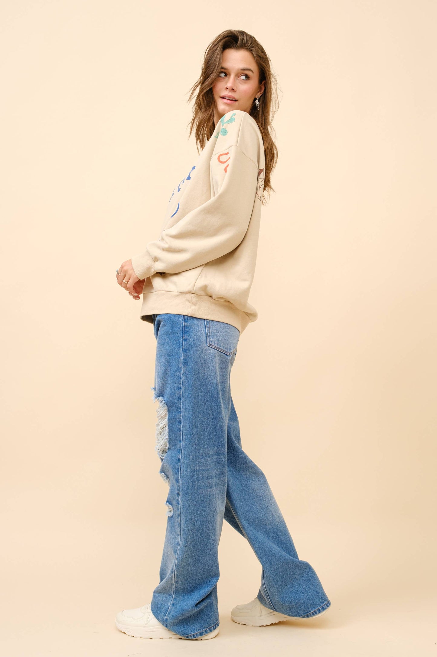 36146T - Western Graphic Howdy Sweatshirt