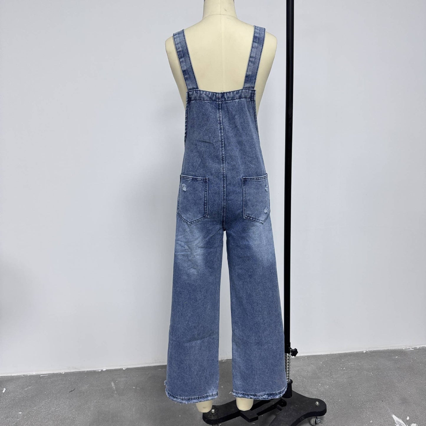 Rosa Clothing - Southern Country distressed washed denim overall