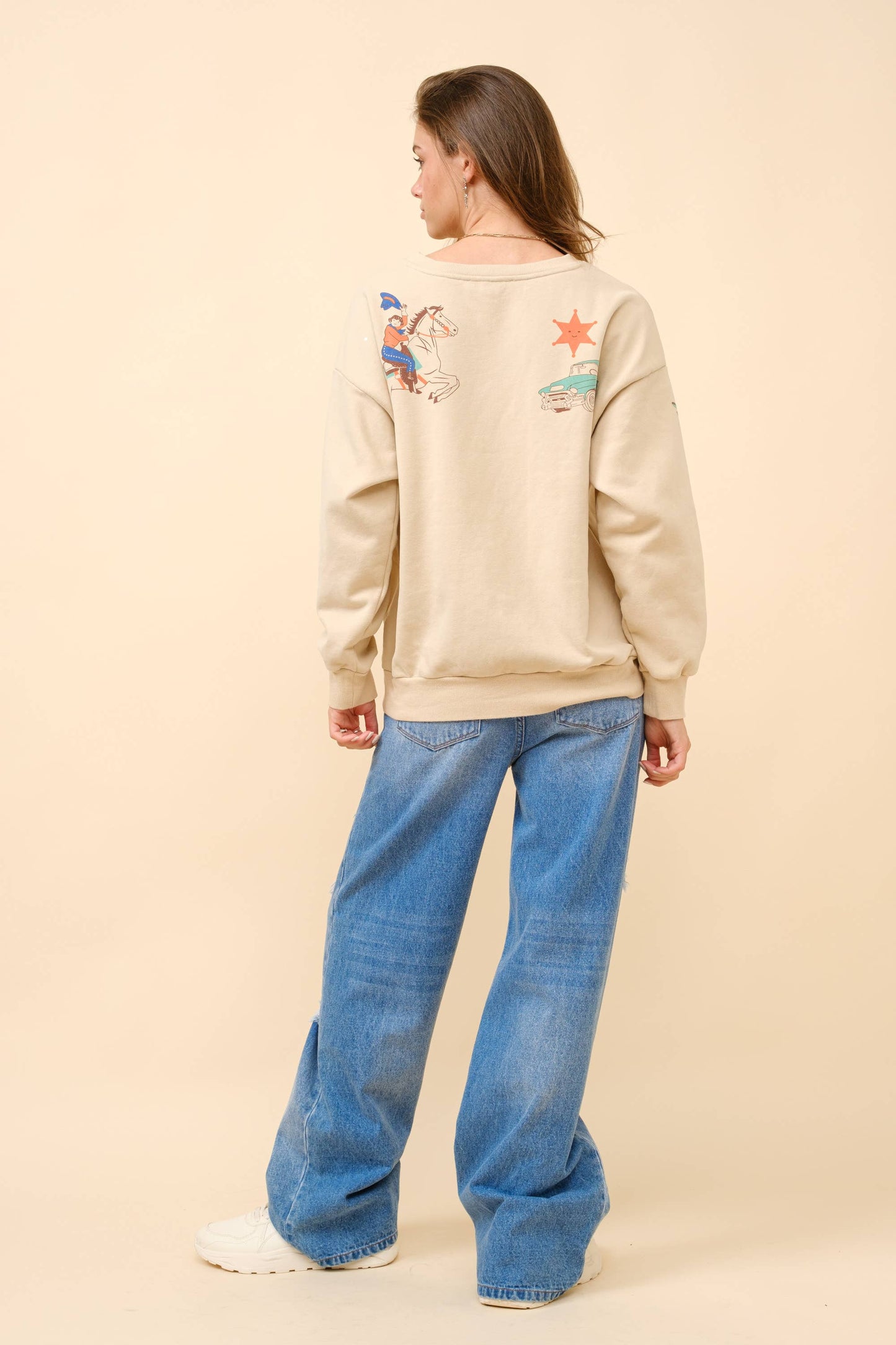 36146T - Western Graphic Howdy Sweatshirt