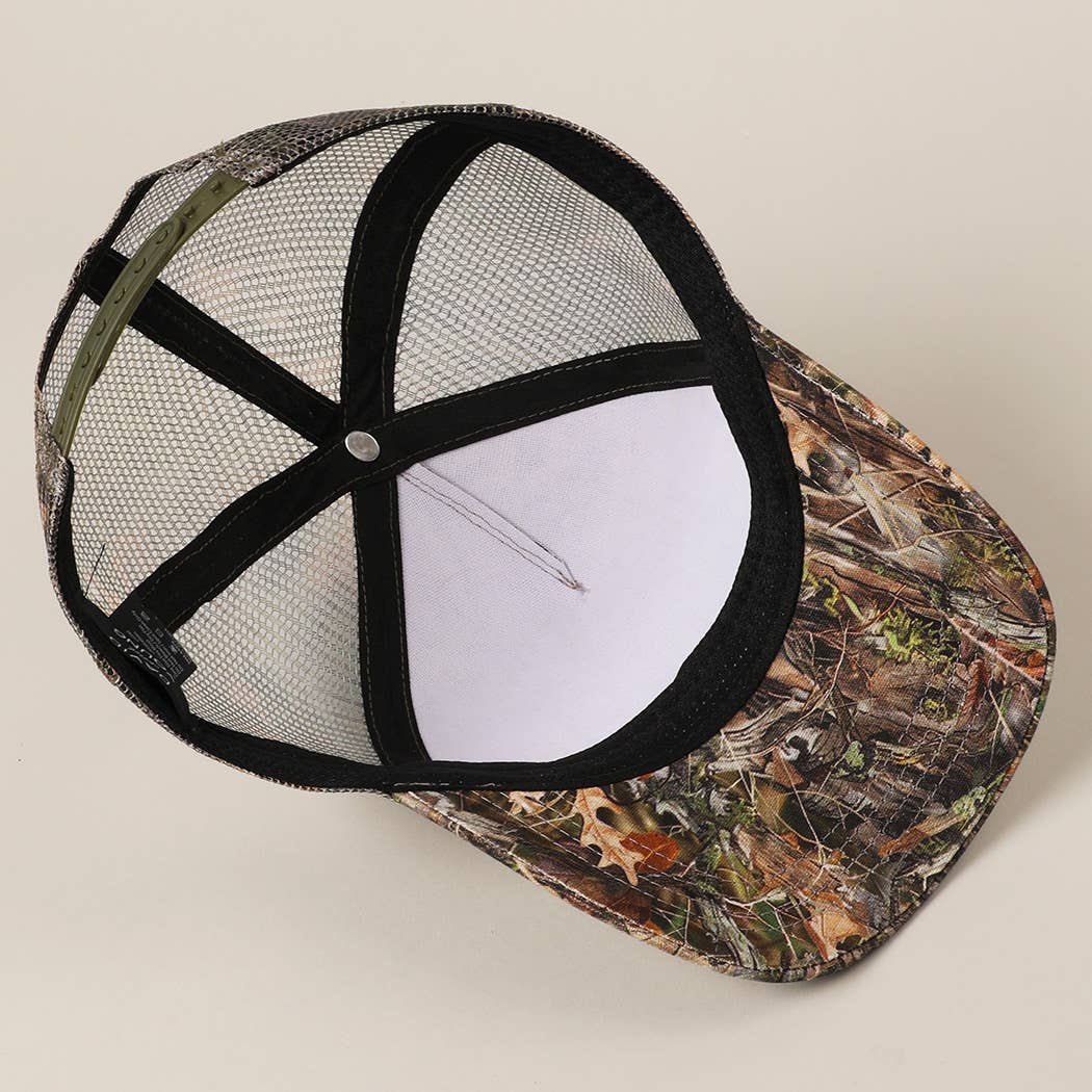 Fashion City - Cowboy and Horse Embroidery Patch Mesh Cap