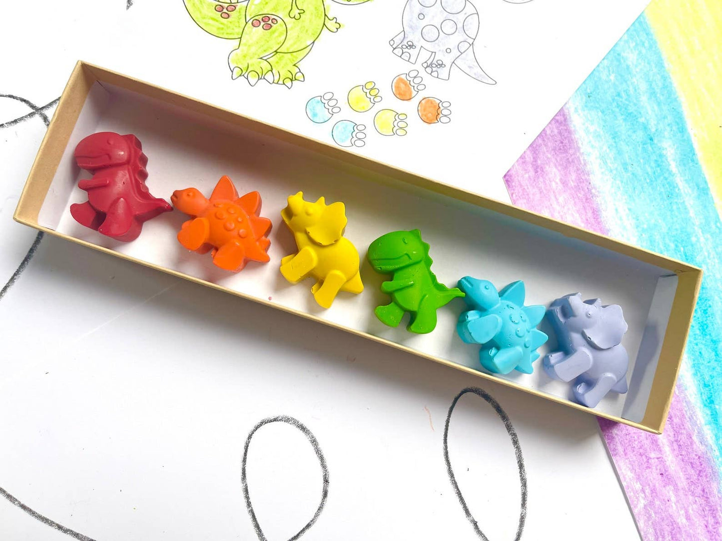 KagesKrayons - Dinosaur Crayons Gift Box V2