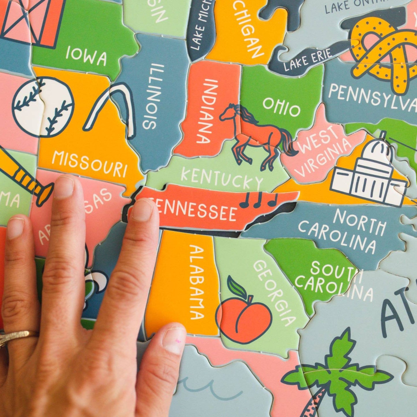 Pippi Post - USA - 110 Piece Educational Jigsaw Puzzle