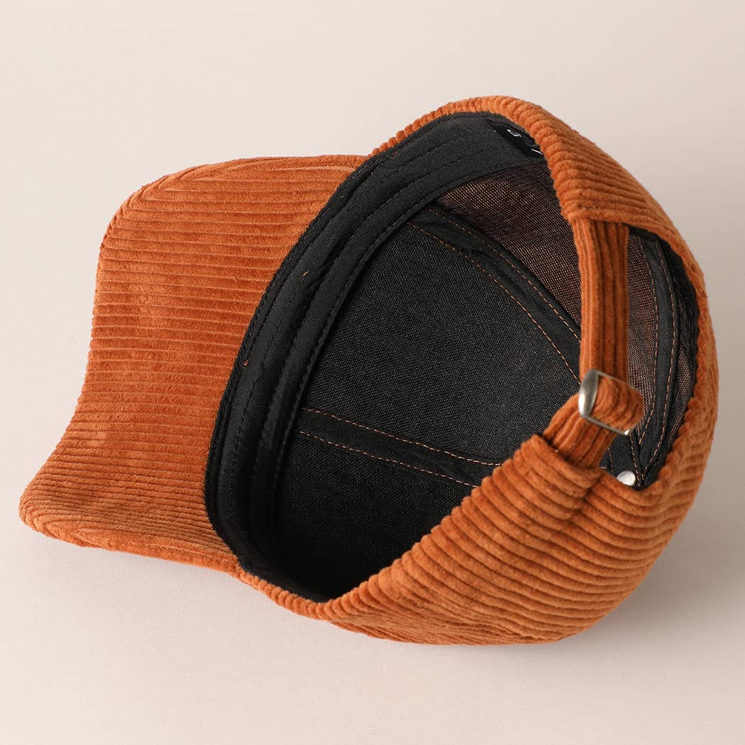 Fashion City - Howdy Darlin' Embroidery Patch Corduroy Cap