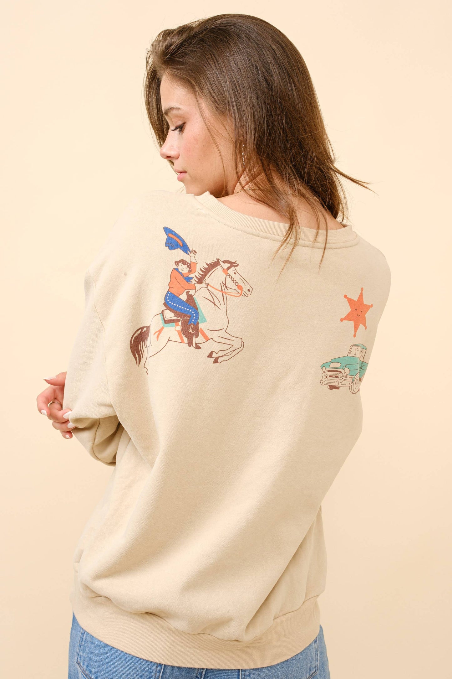 36146T - Western Graphic Howdy Sweatshirt