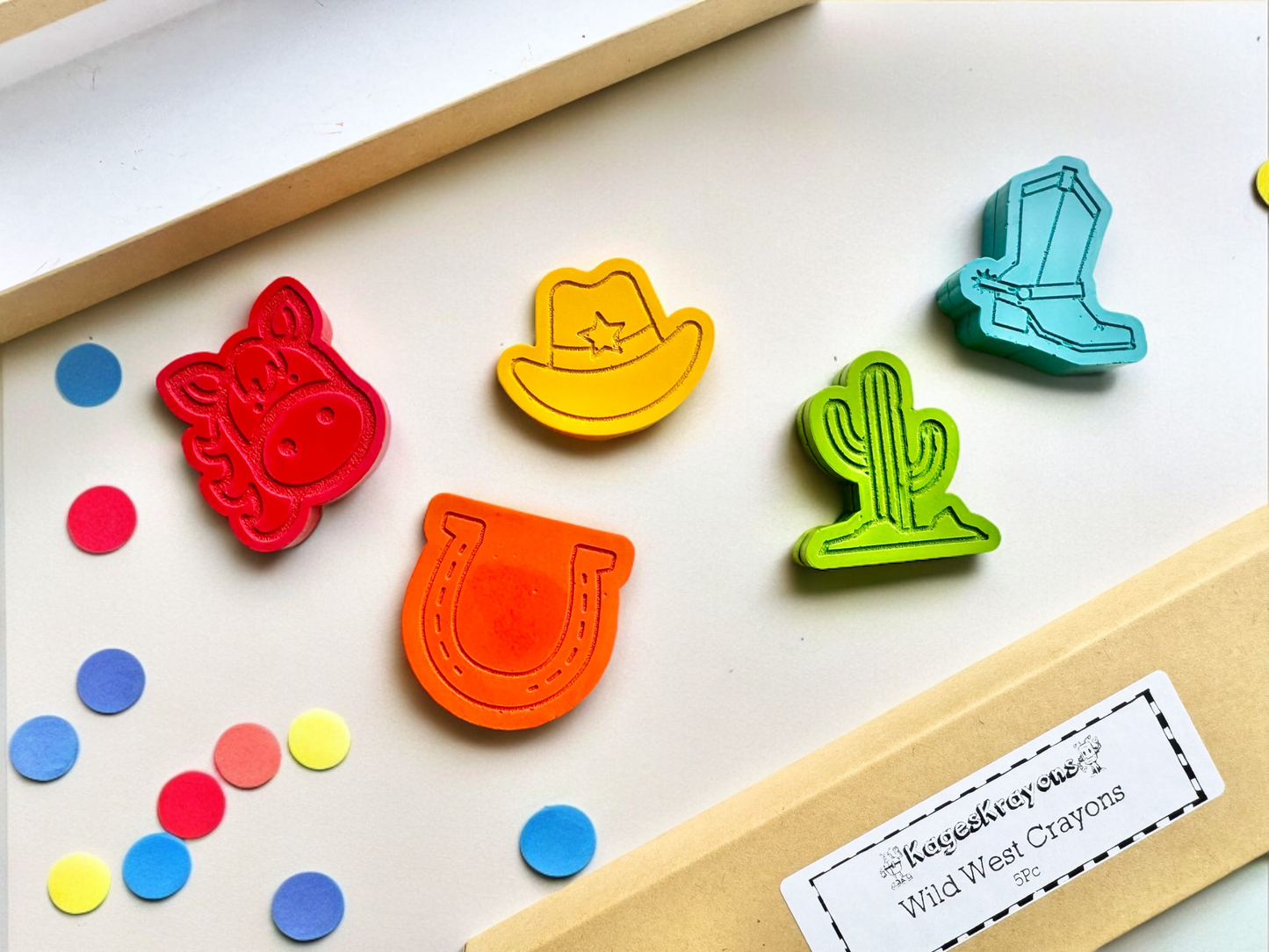 KagesKrayons - Cowboy Wild West Crayons Gift Box