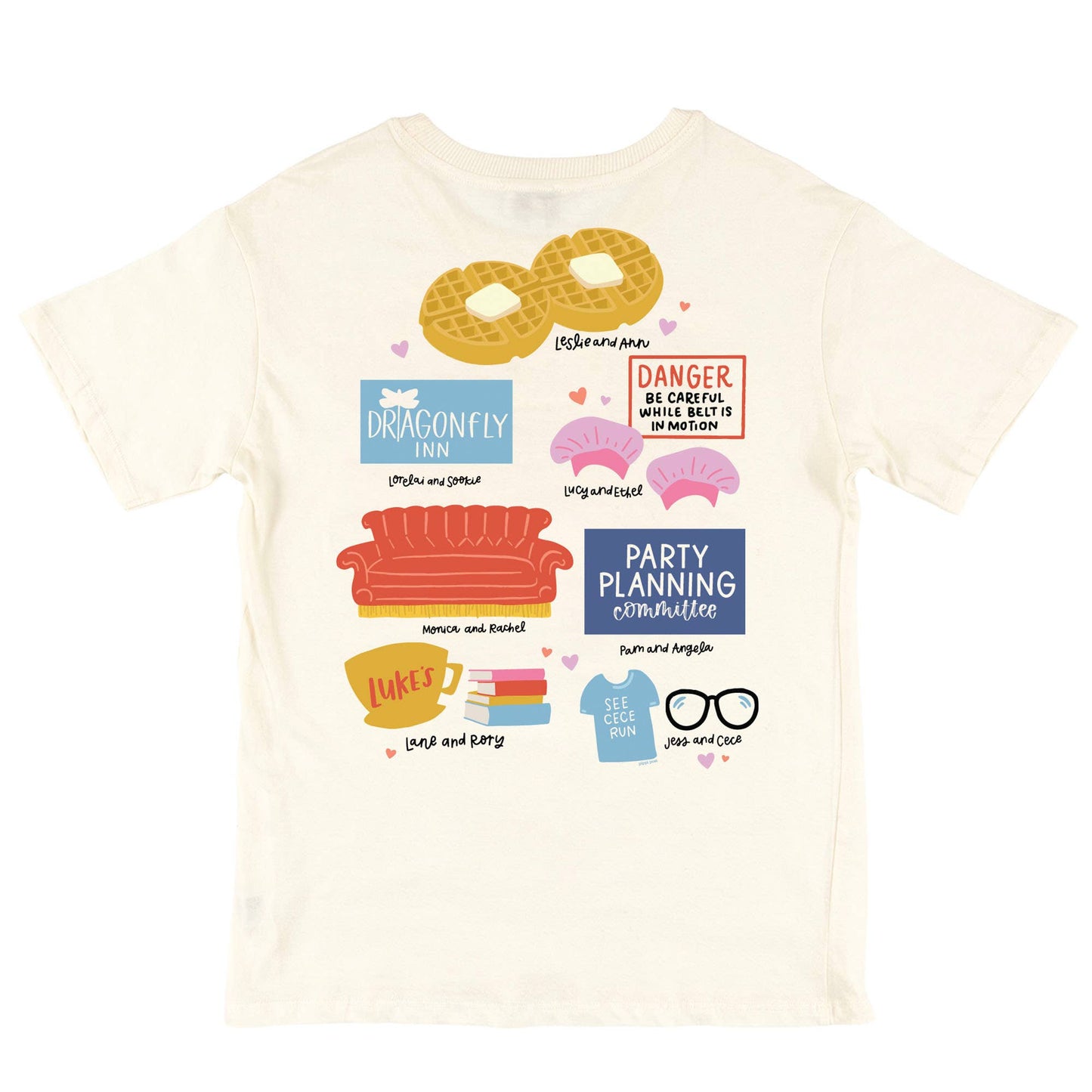 Pippi Post - Galentine's Day - Pippi Tee - Ivory