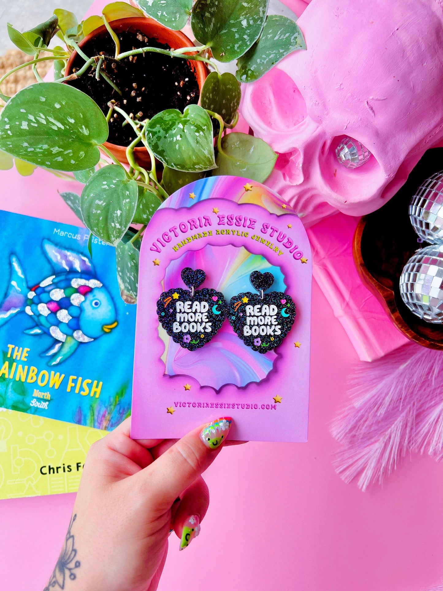 Victoria Essie Studio - Read More Books Earrings