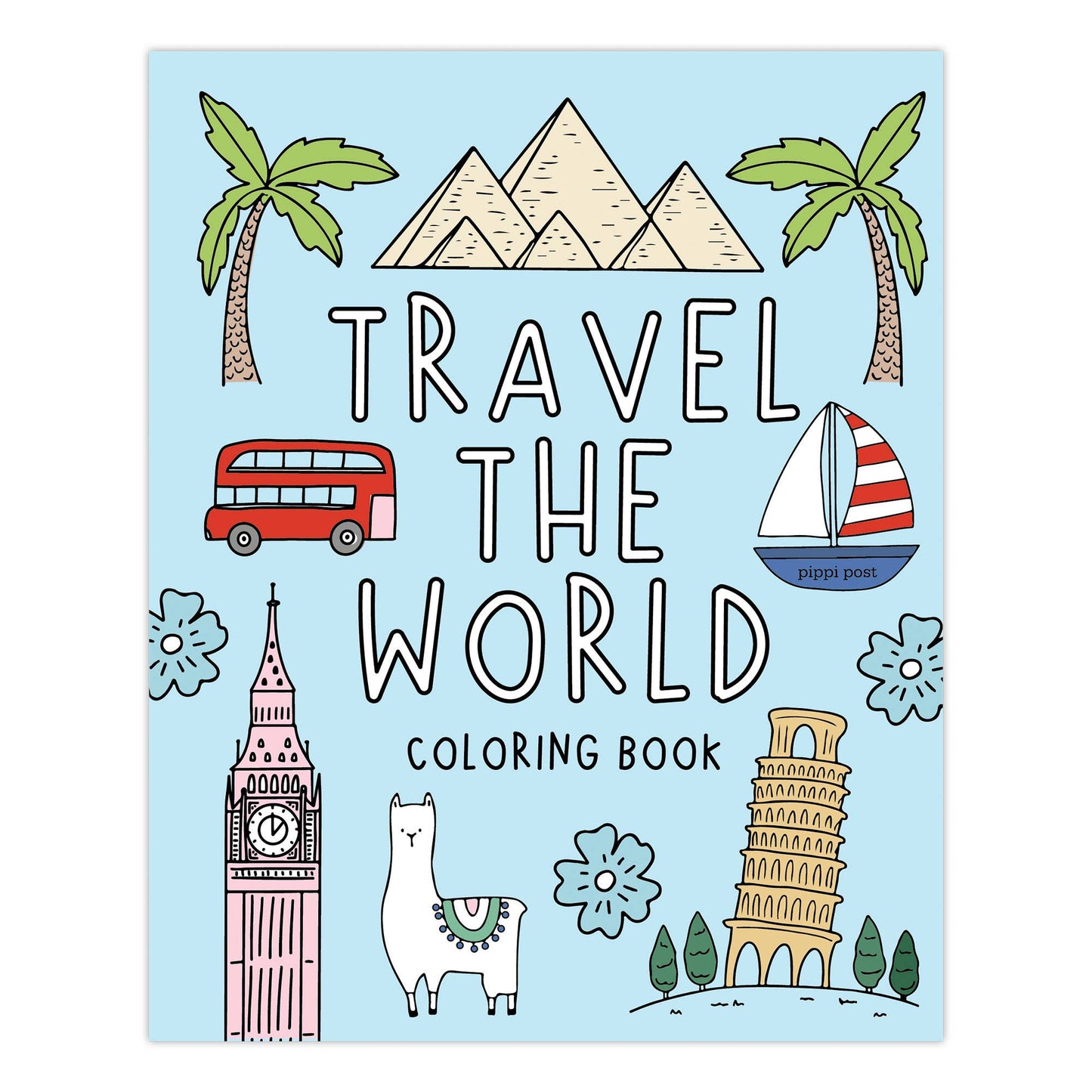 Pippi Post - Travel the World Coloring Book