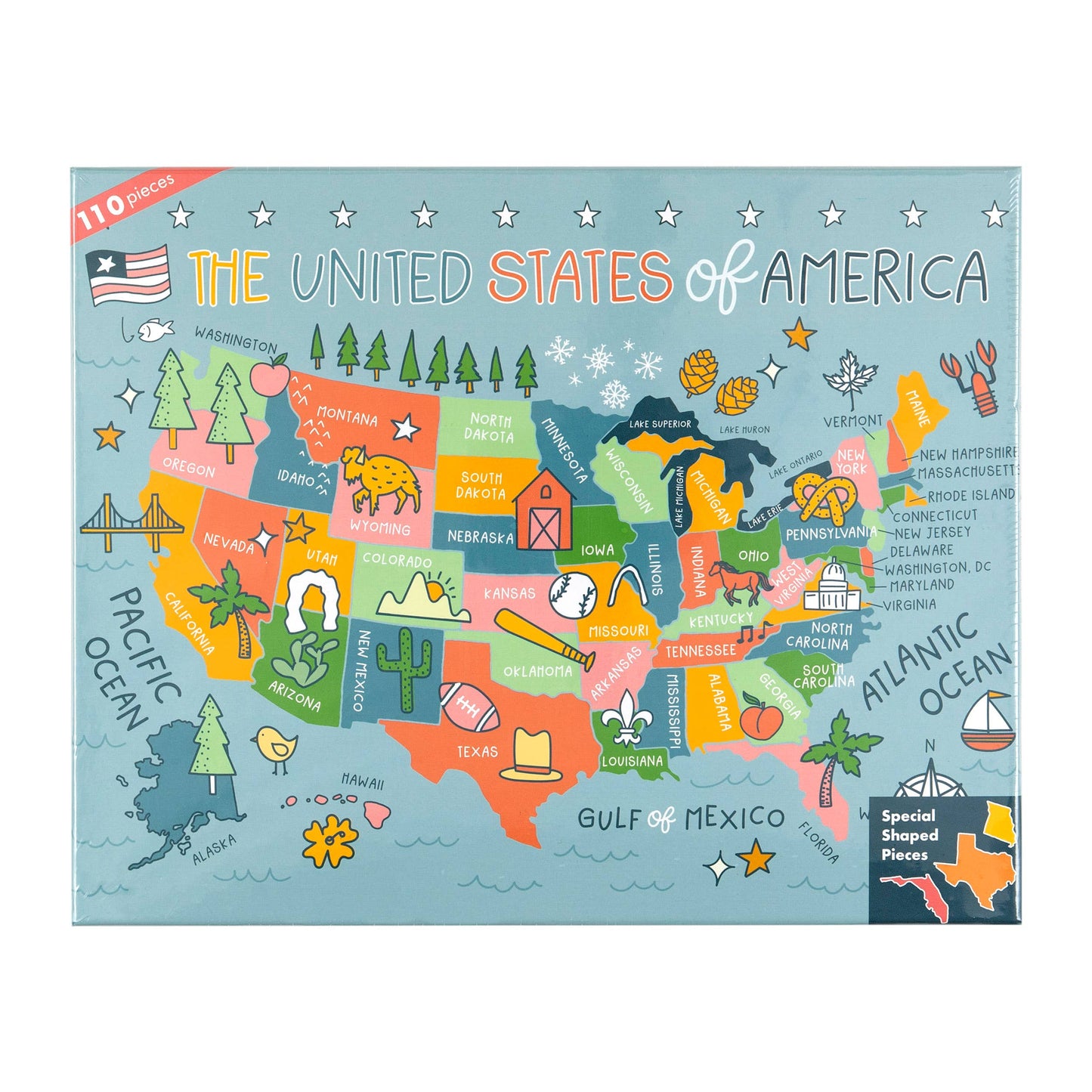 Pippi Post - USA - 110 Piece Educational Jigsaw Puzzle