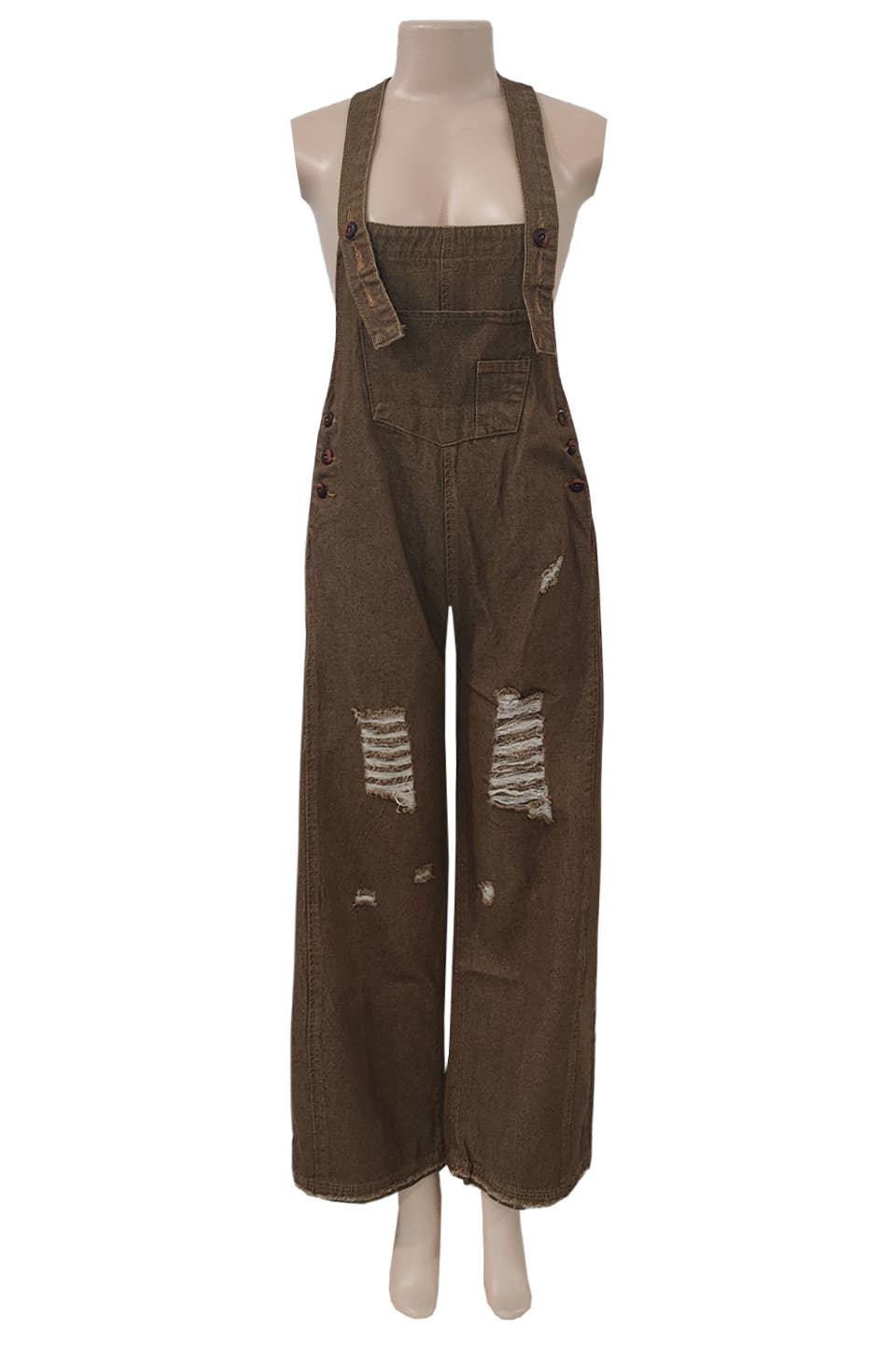 Rosa Clothing - Southern Country distressed washed denim overall