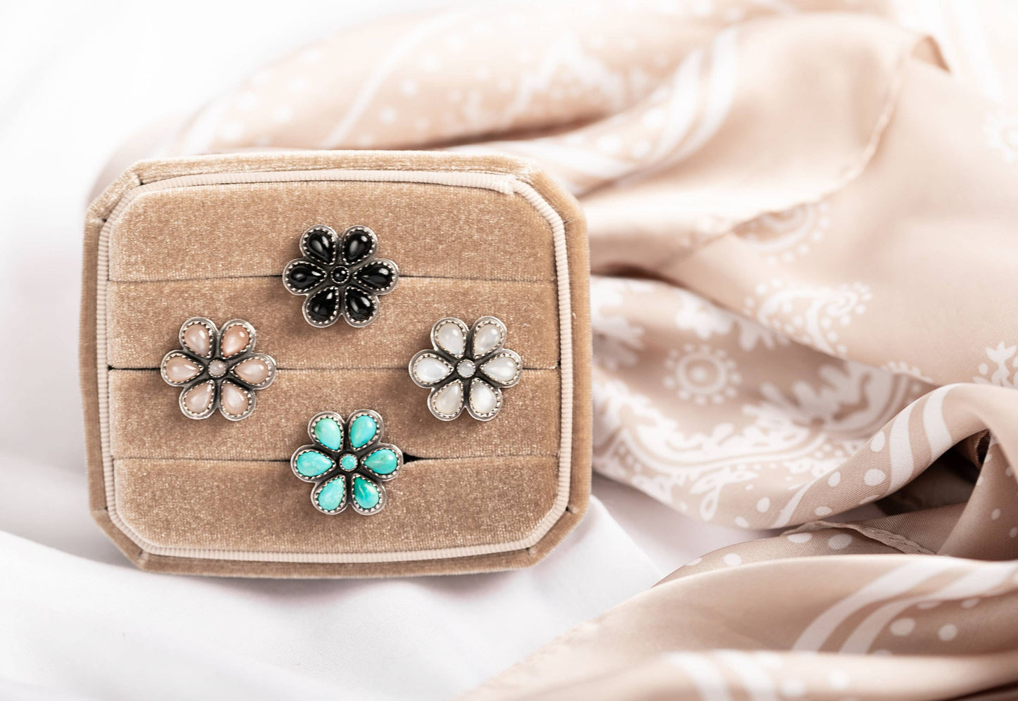 504: Turquoise Dainty Stud Earrings 925