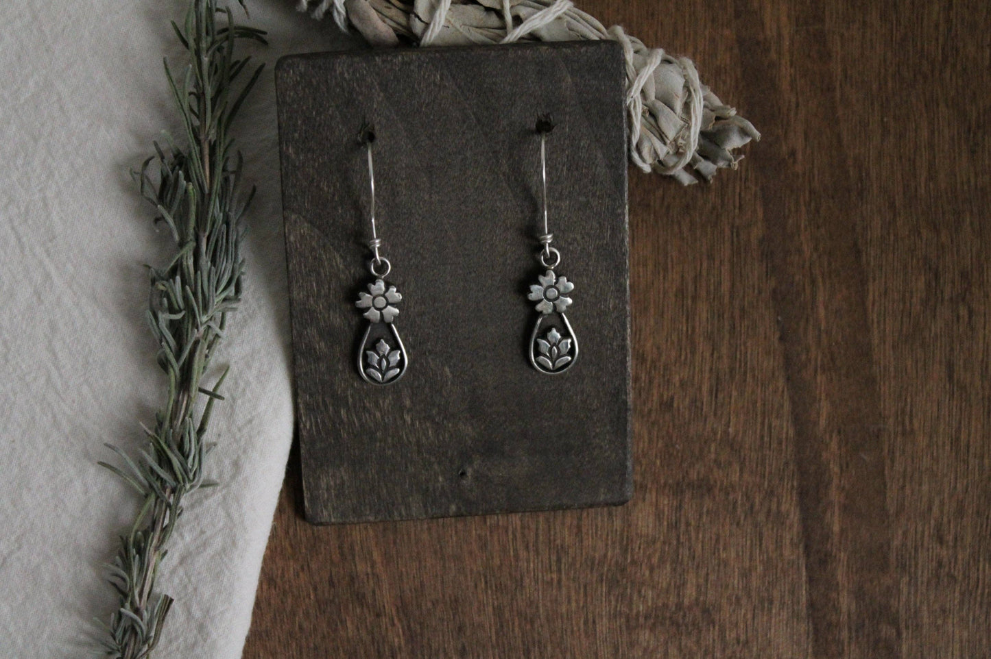 Flourish Dangle Earrings | 925 Sterling Silver