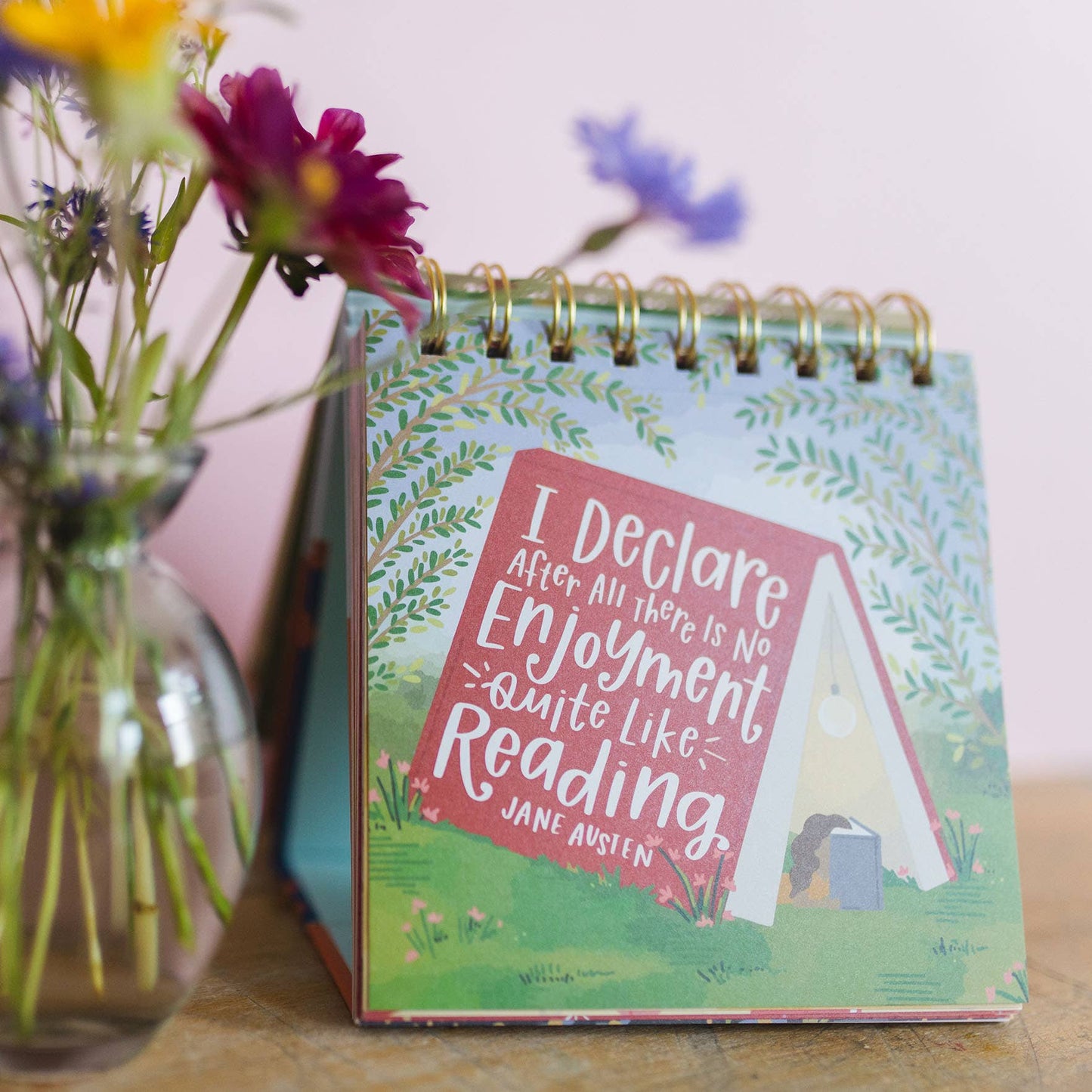 Pippi Post - 52 Weeks of Book Quotes - Desk Flip Calendar