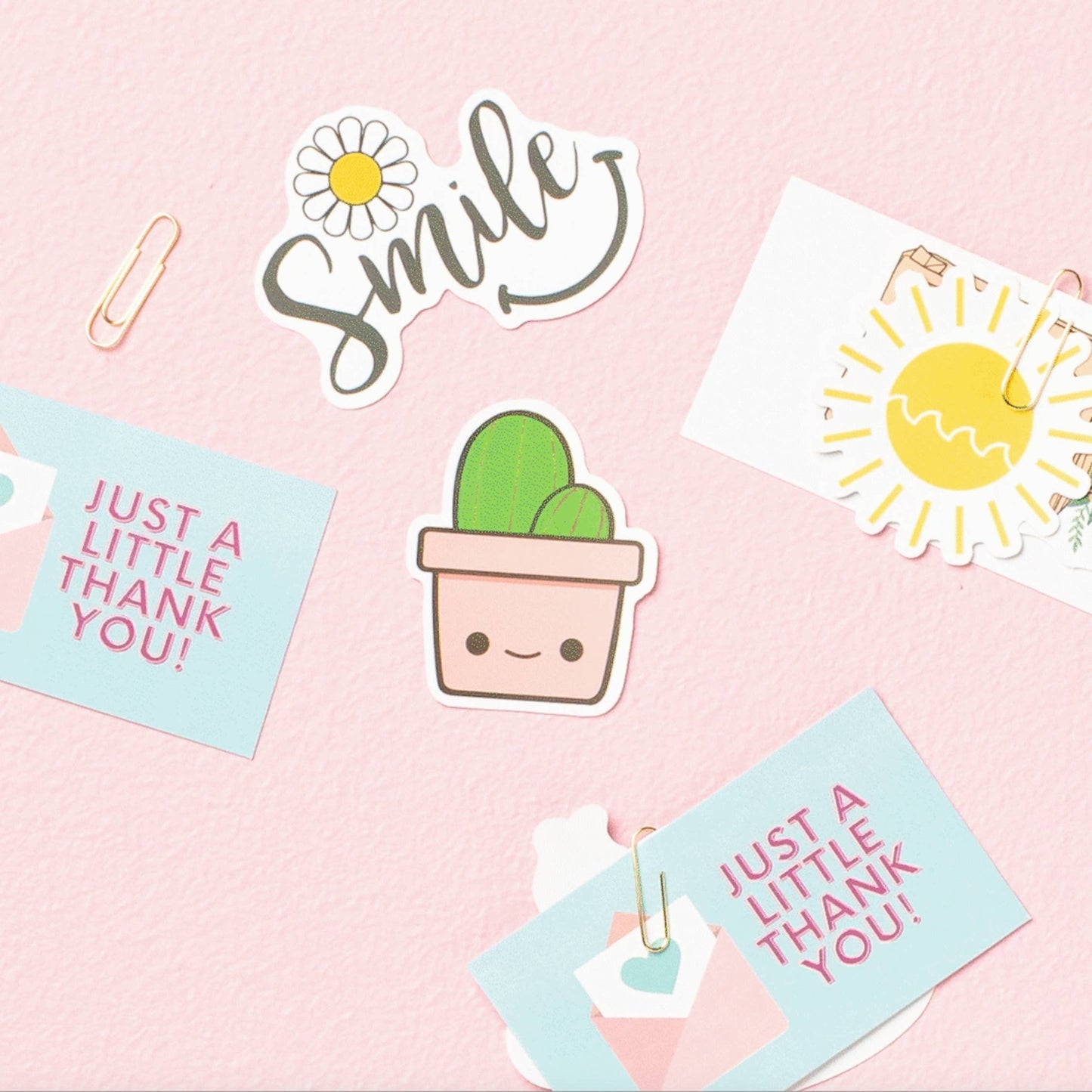 Tiny Gift Society - Stickers Thank You Card