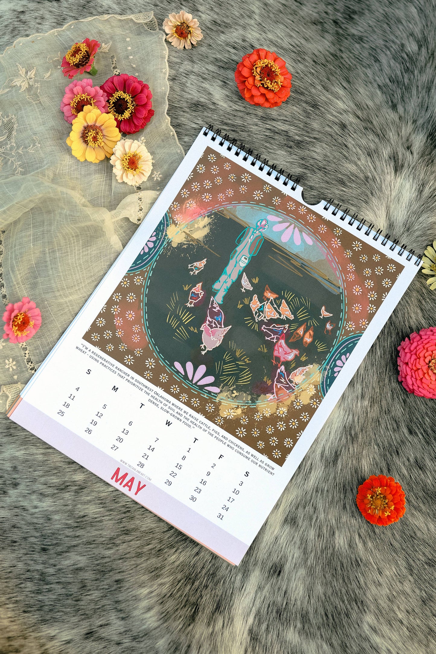 Tirzah Lane Art - Ranching Women: Women in Ranching and Tirzah Lane Art 2025 Western Cowgirl Wall Art Calendar