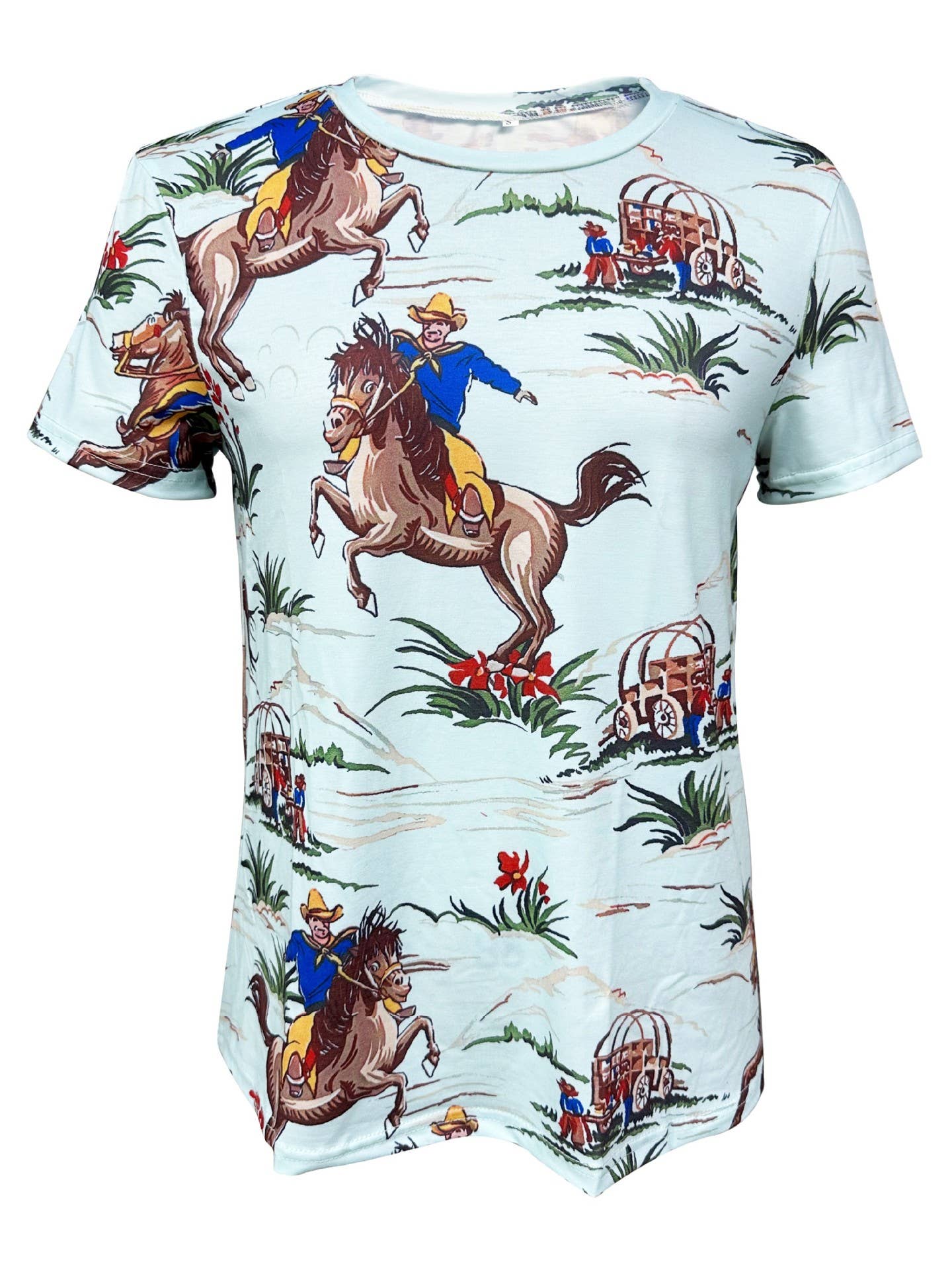 Rosa Clothing - Cowboy Rodeo Western Graphic T-Shirt