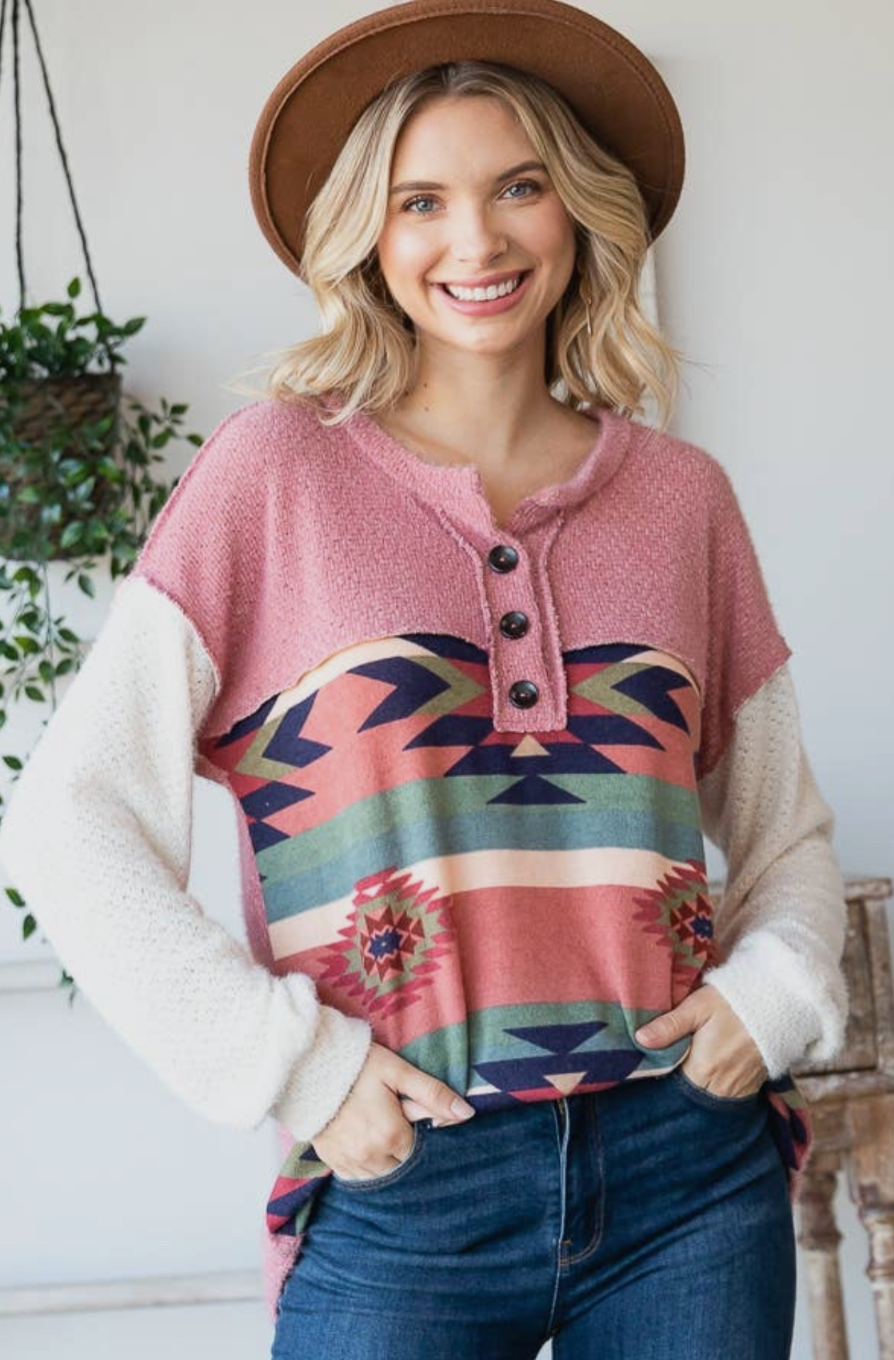Flirty Aztec Sweater