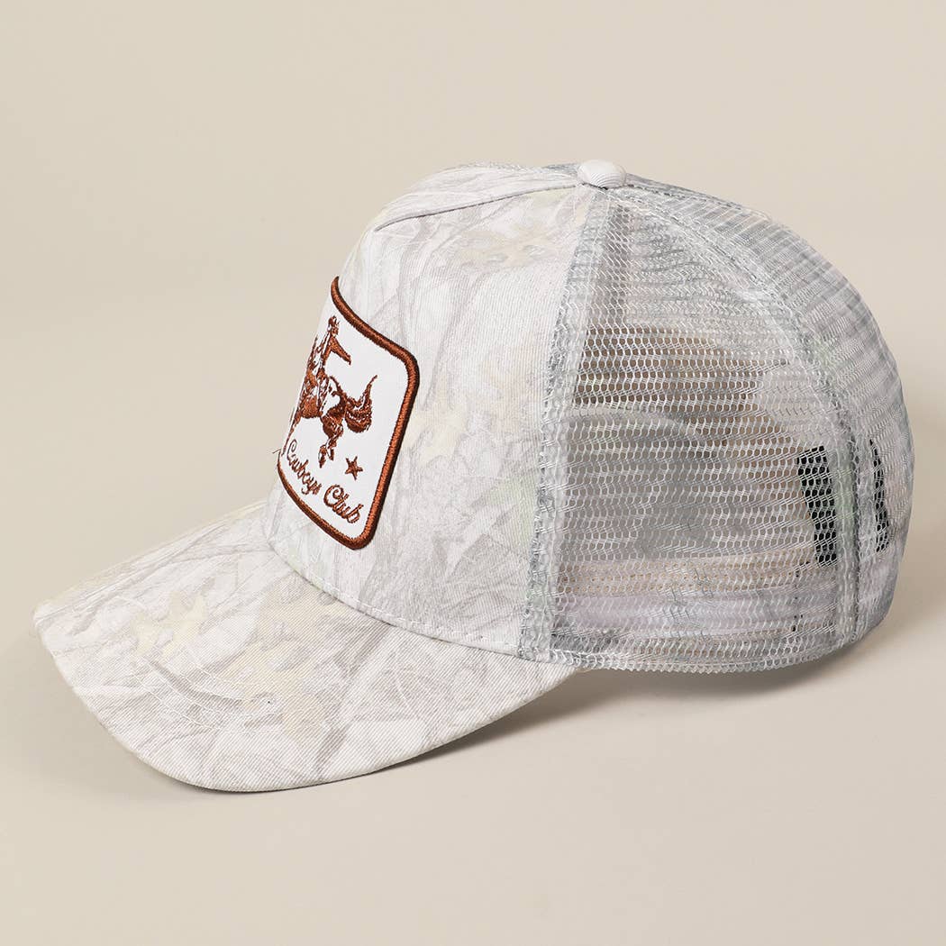 Fashion City - Cowboy and Horse Embroidery Patch Mesh Cap