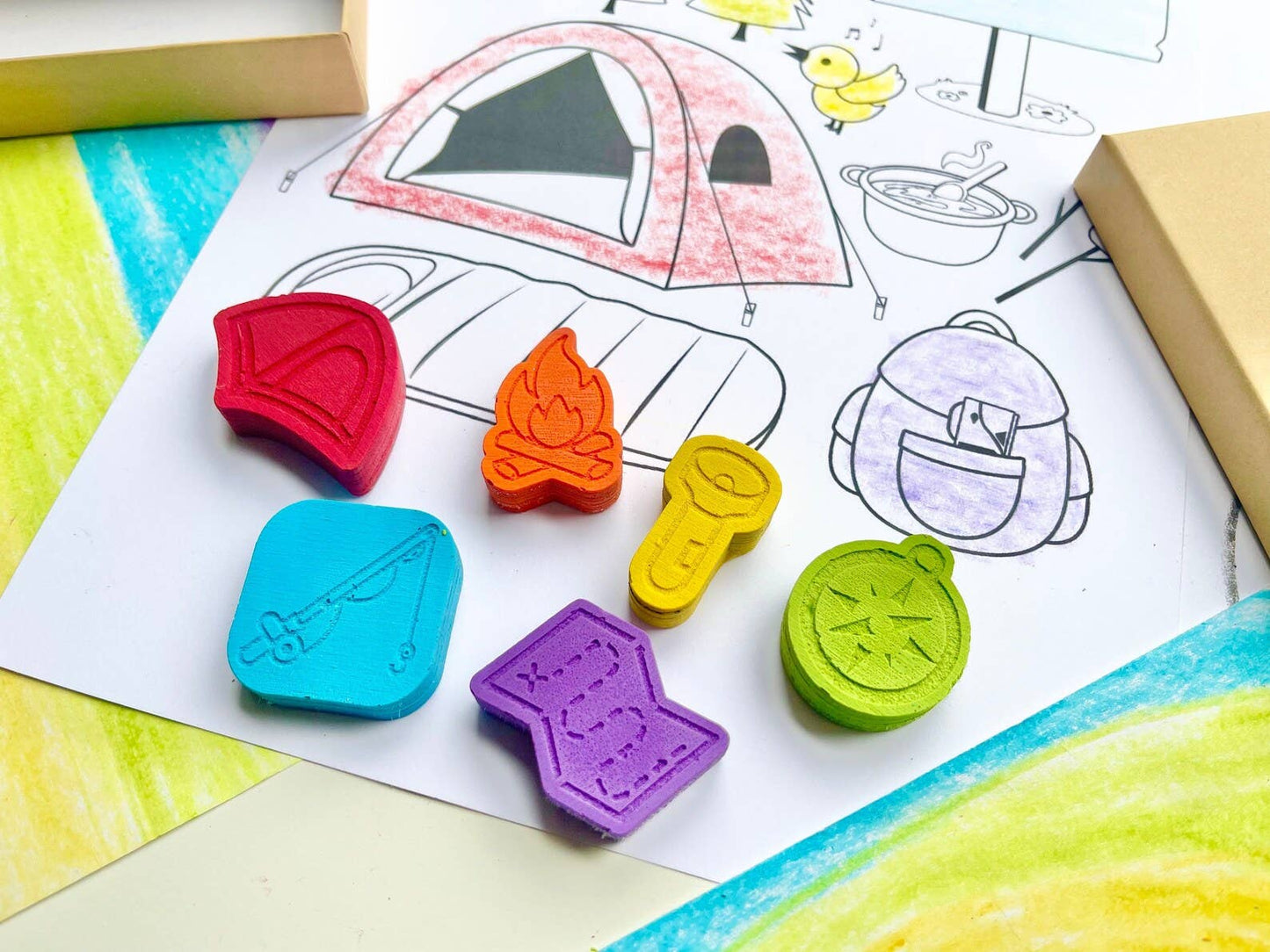 KagesKrayons - Camping Crayons Gift Box