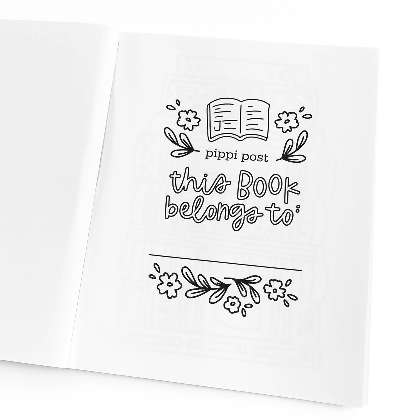 Pippi Post - Book Lover Coloring Book