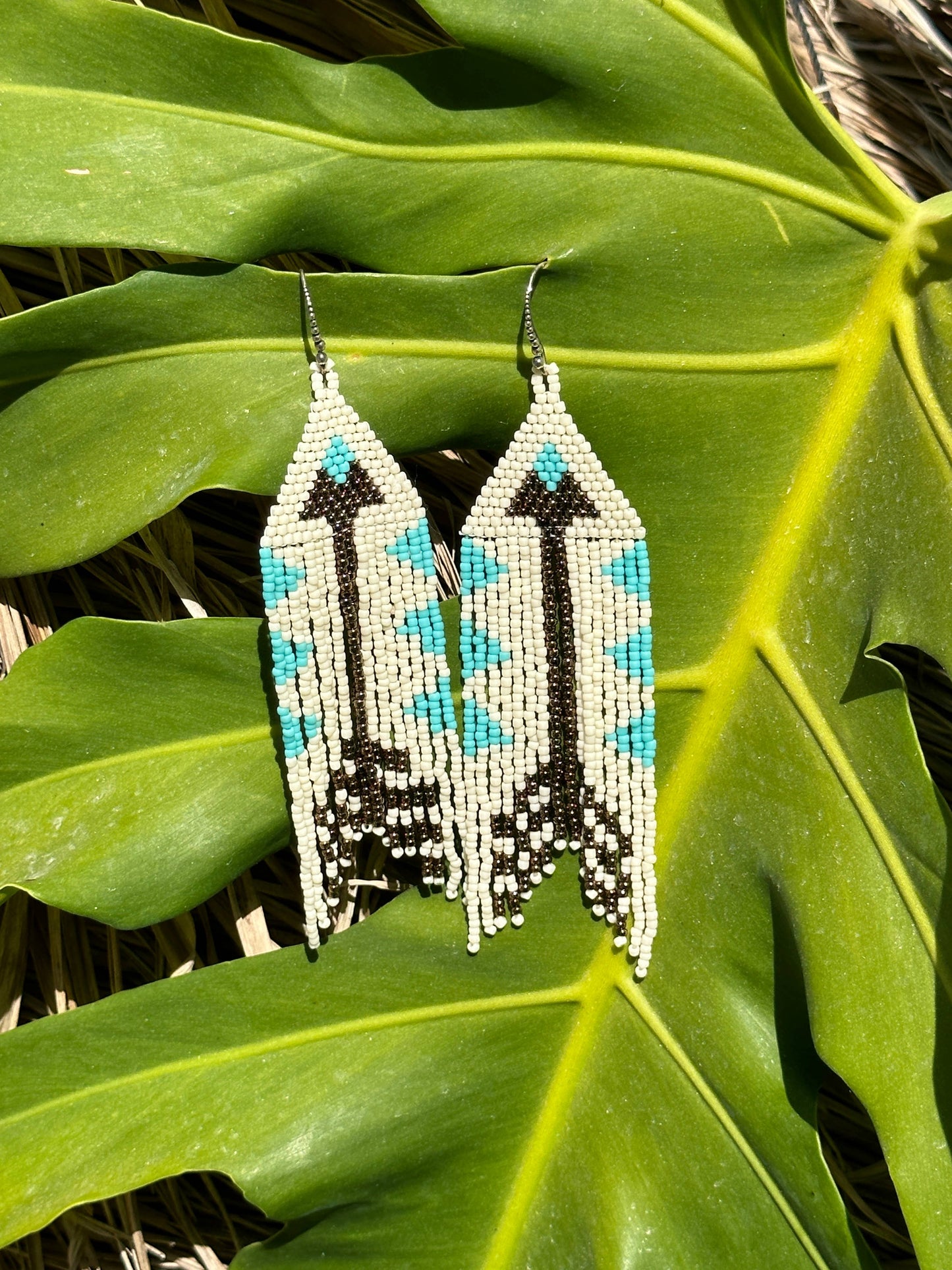 Beaded Fringe Earrings; Pathfinder