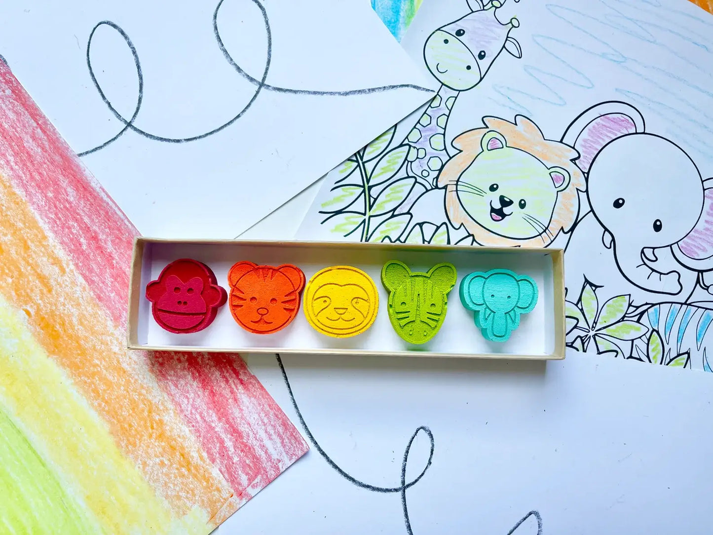 KagesKrayons - Jungle Animal Crayons Gift Box