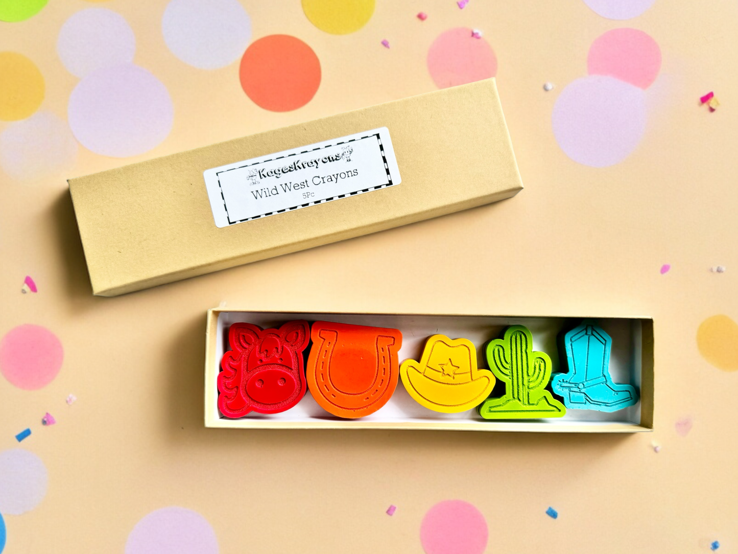 KagesKrayons - Cowboy Wild West Crayons Gift Box