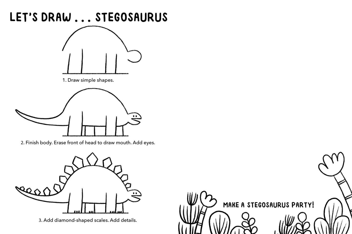 Bushel & Peck Books - Mini Doodles: Let's Draw Dinosaurs