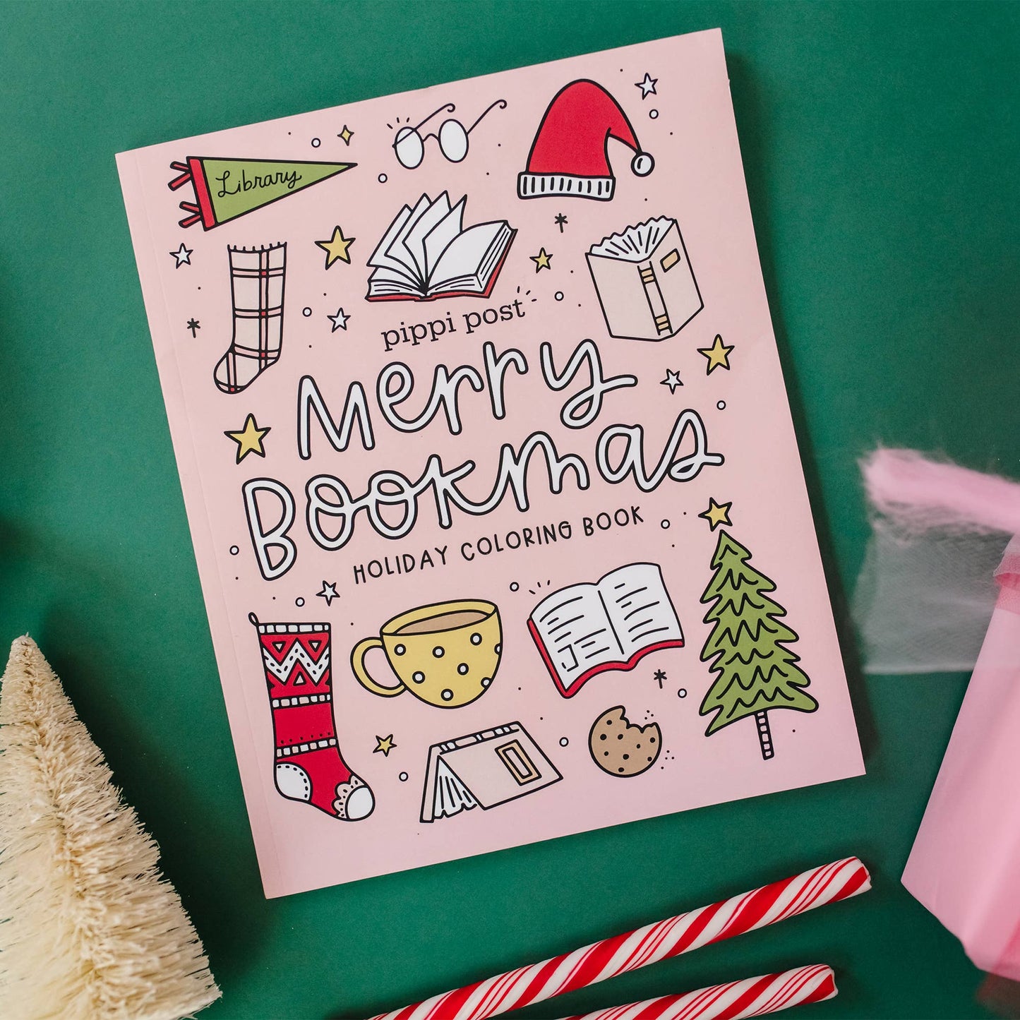 Pippi Post - Merry Bookmas Holiday Coloring Book