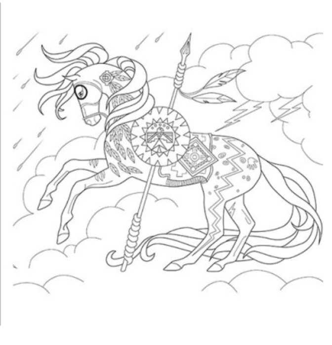 Blue Star Press - Trail of Painted Ponies Coloring Book