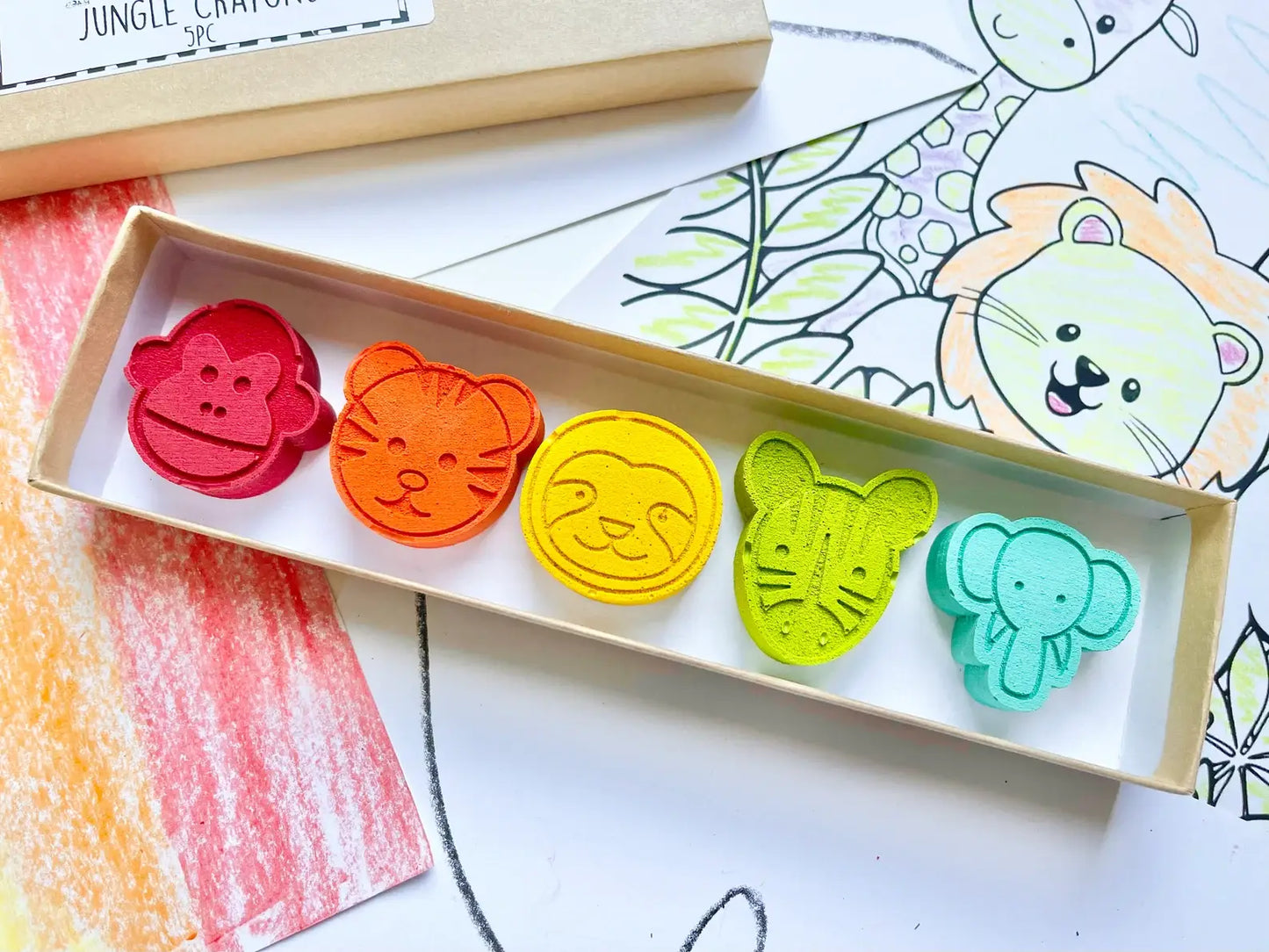 KagesKrayons - Jungle Animal Crayons Gift Box