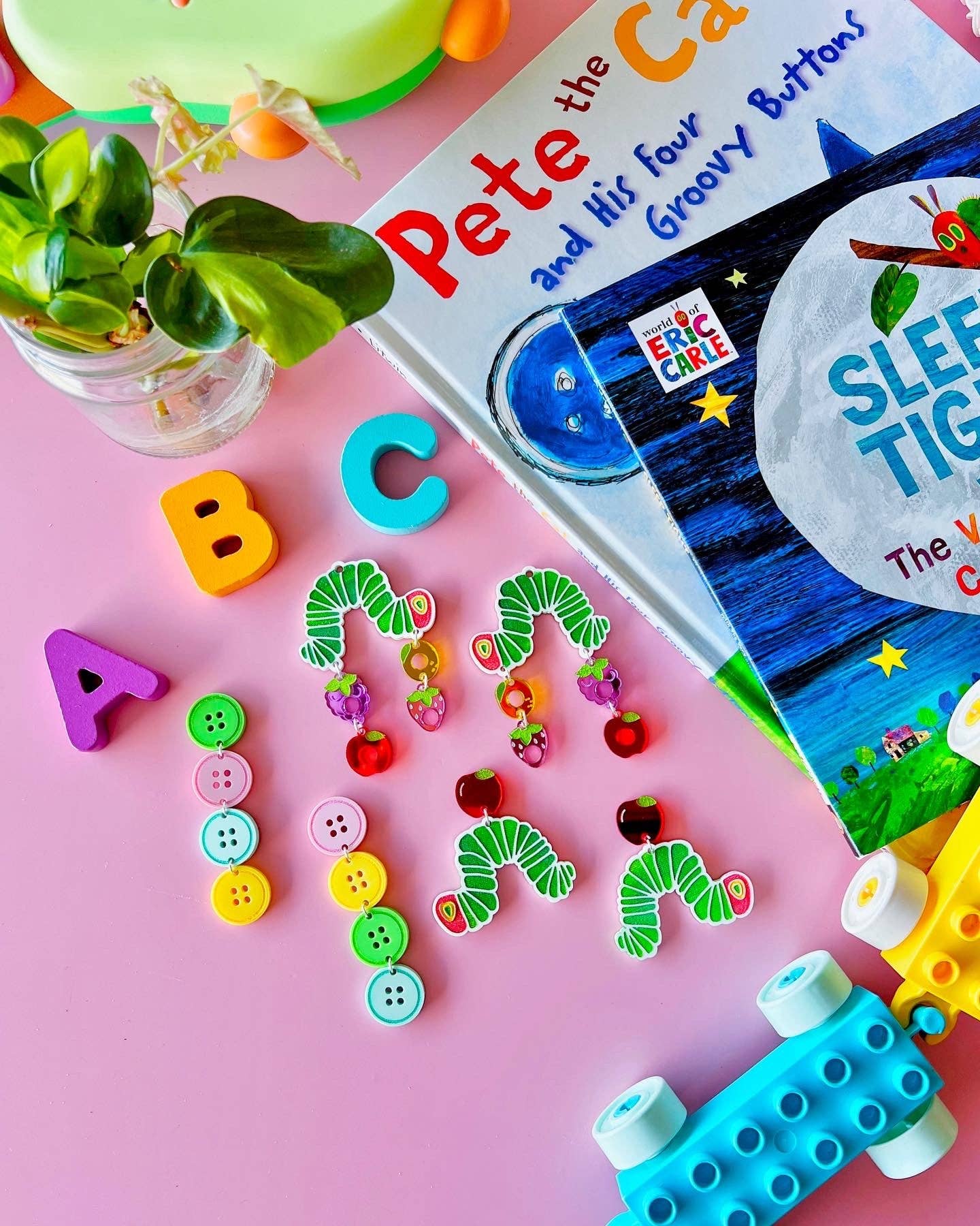 Victoria Essie Studio - Hungry Caterpillar Earrings