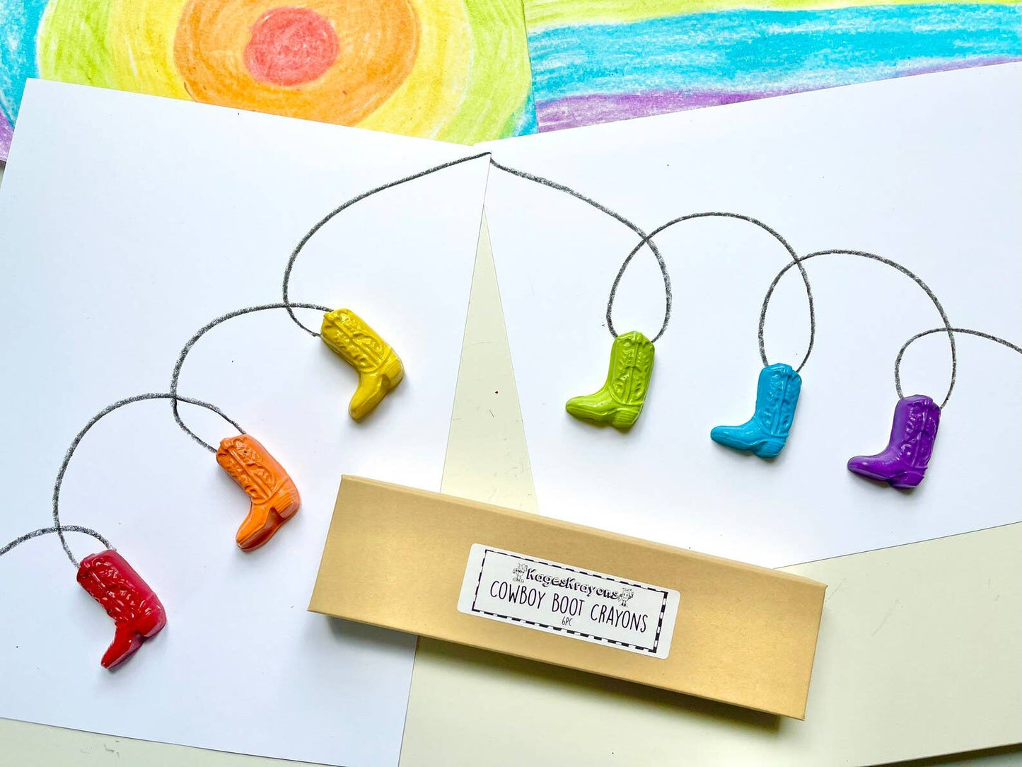 KagesKrayons - Cowboy Boot Crayons Gift Box