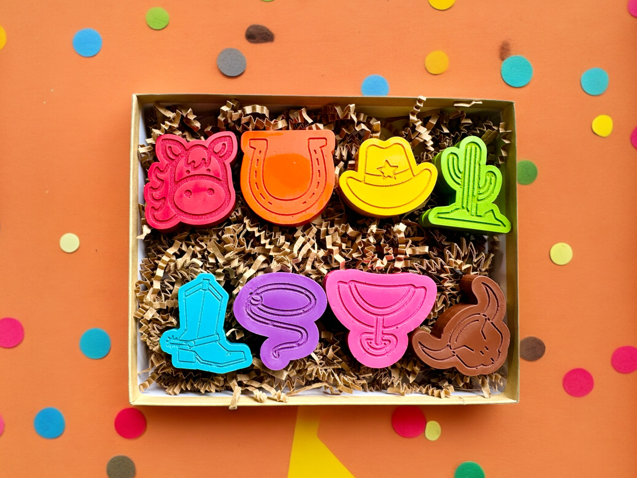 KagesKrayons - Deluxe Wild West Cowboy Crayons Gift Set