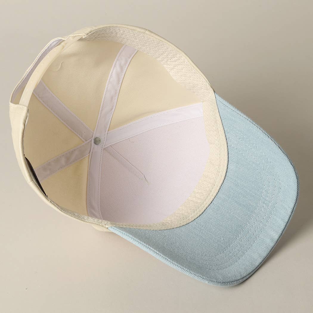 Fashion City - Detailed Cowboy Horse Embroidery Patch Denim Cap