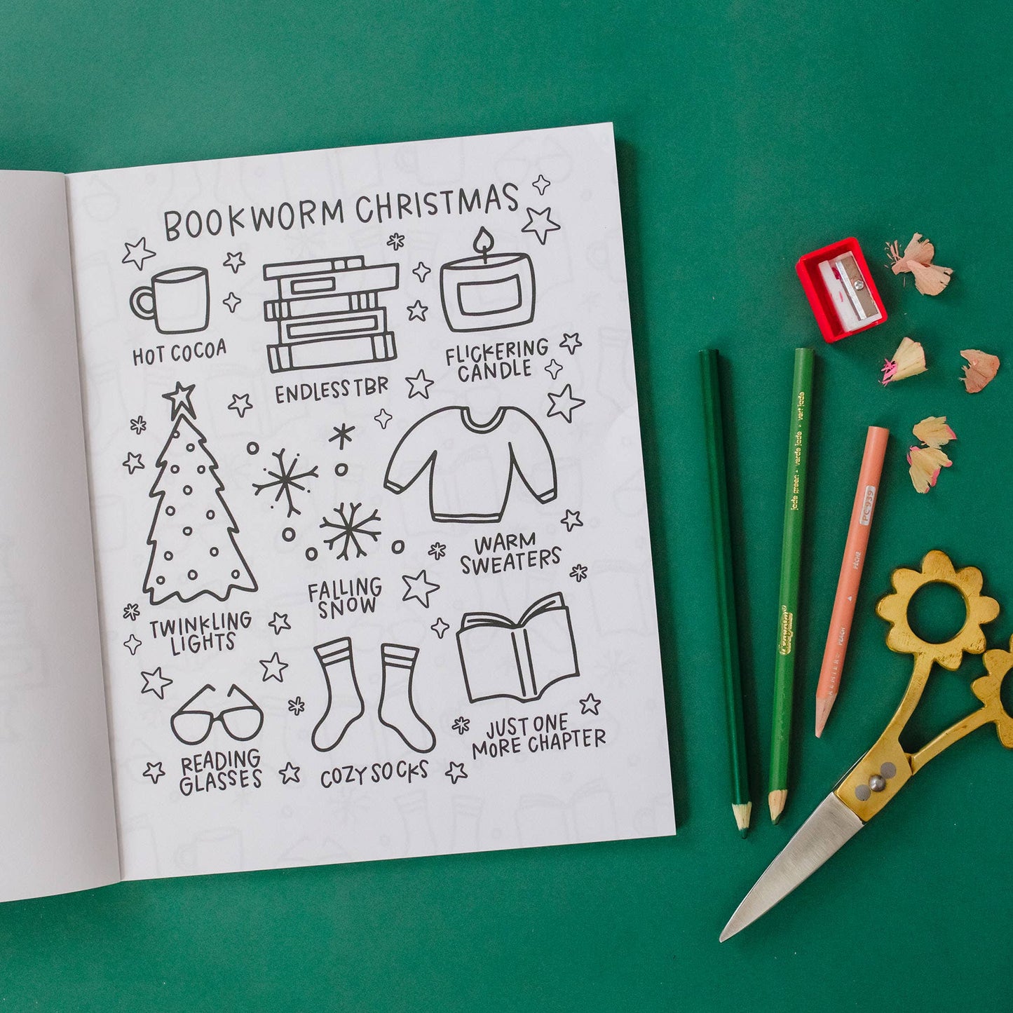 Pippi Post - Merry Bookmas Holiday Coloring Book