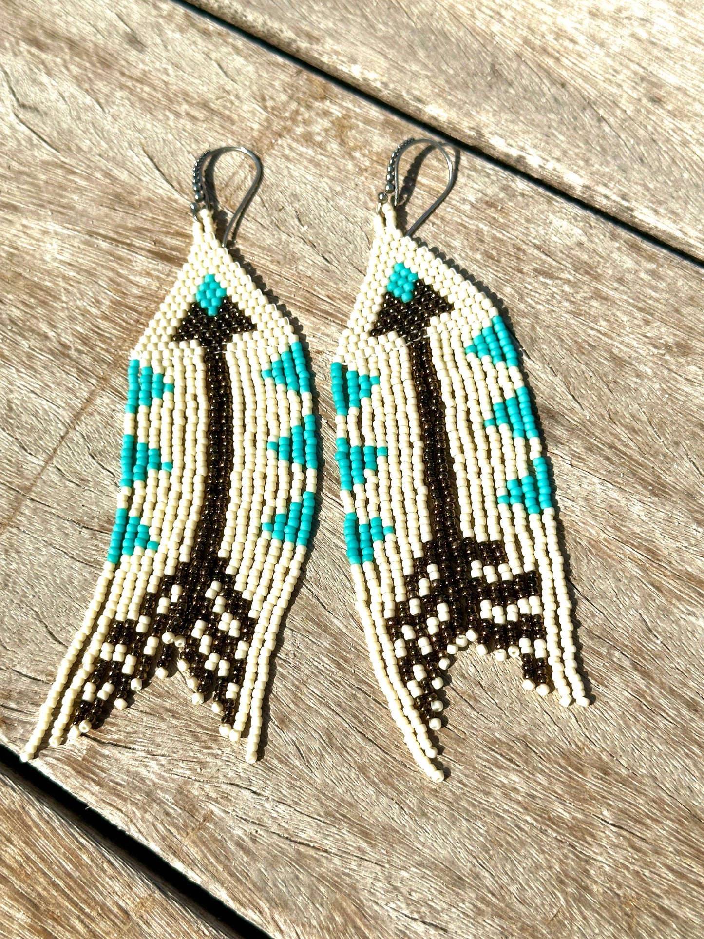 Beaded Fringe Earrings; Pathfinder