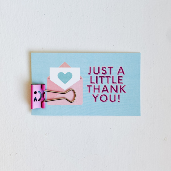 Tiny Gift Society - Thank You Binder Clip
