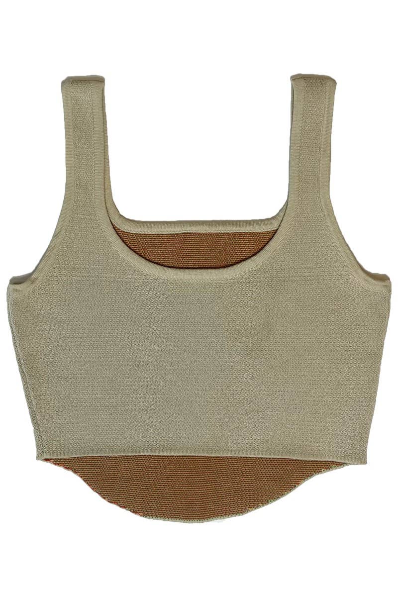 Miss Sparkling - Hibiscus Crop Tank Top
