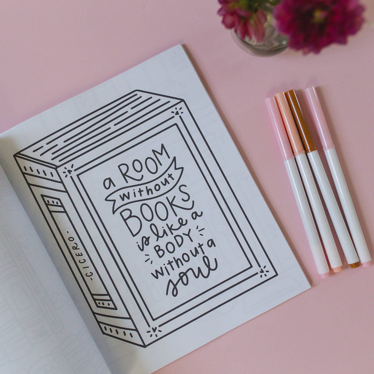Pippi Post - Book Lover Coloring Book