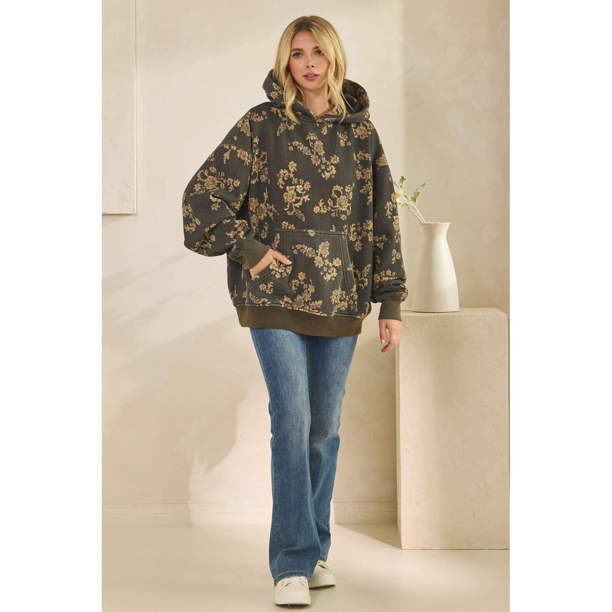 Veveret - Printed Fleece Hoodie
