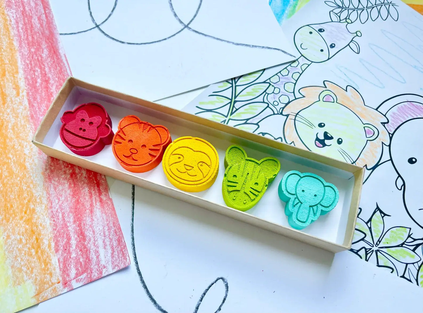 KagesKrayons - Jungle Animal Crayons Gift Box